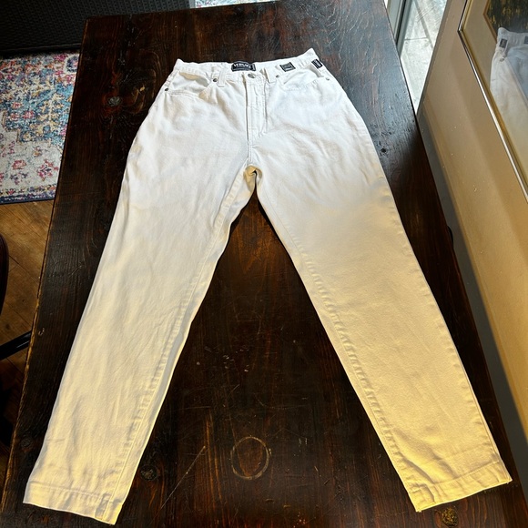 Versace Jeans Couture white denim high waisted Mom jeans. Size 32 - Picture 7 of 15